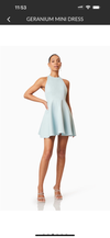 Geranium Mini Dress - Seafoam