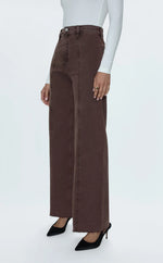 Penny Crop High Rise Wide Leg- Dark Roast