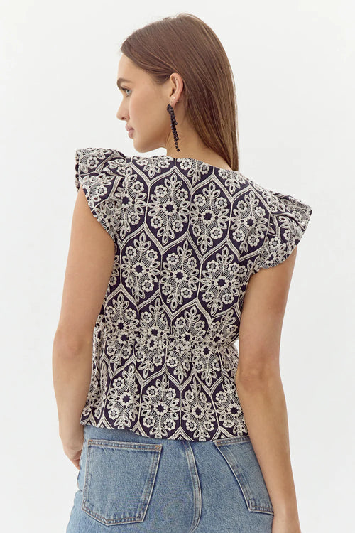 Seriana Embroidered Top