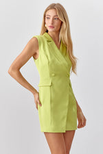 Clara Sleeveless Blazer Dress