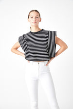 Striped Drop Shoulder Top