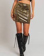 Gold Flash Mini Skirt