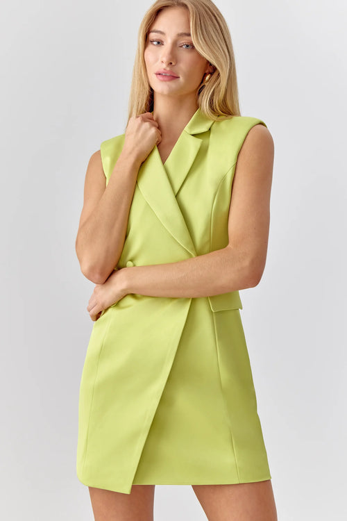 Clara Sleeveless Blazer Dress