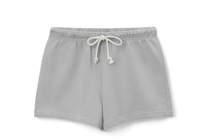 French Terry Sweat Shorts in Aluminum