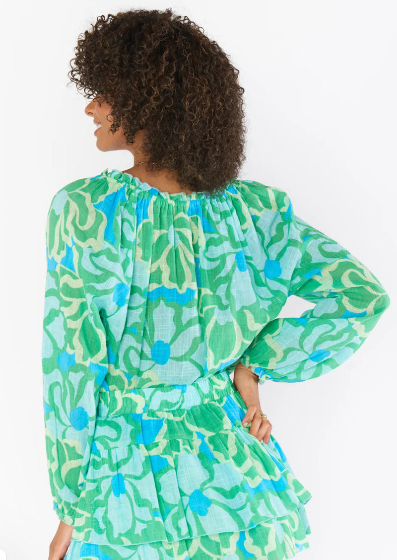 Margo Tunic Abstract Poppy Multithis tunic