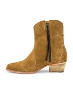 New Frontier Western Boot in Camel Suede