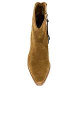 New Frontier Western Boot in Camel Suede