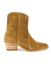 New Frontier Western Boot in Camel Suede