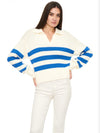 Arlo Polo Sweater - Ivory Sea Stripe